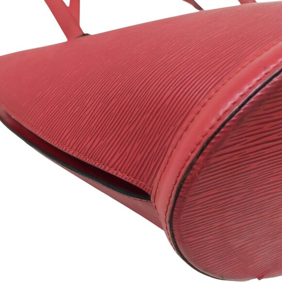 (L4) Louis Vuitton Shoulder Bag Red Epi Leather - Picture 5 of 9